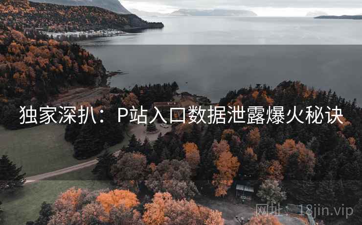 独家深扒：P站入口数据泄露爆火秘诀
