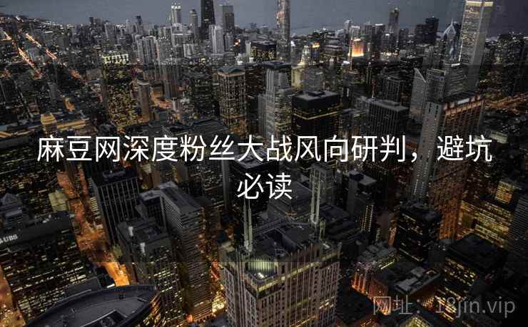 麻豆网深度粉丝大战风向研判，避坑必读