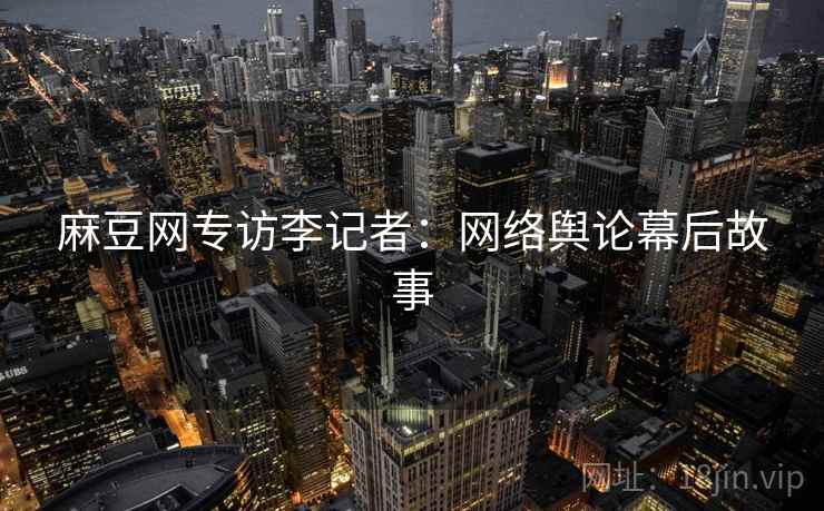 麻豆网专访李记者：网络舆论幕后故事