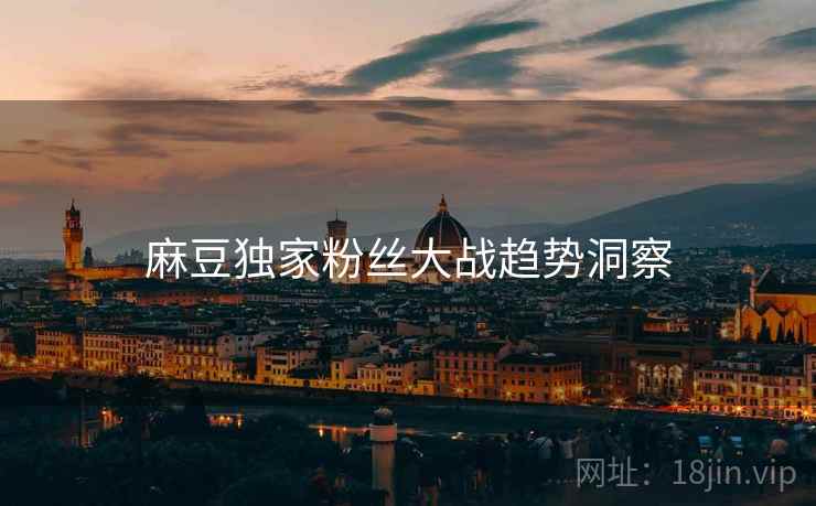 麻豆独家粉丝大战趋势洞察