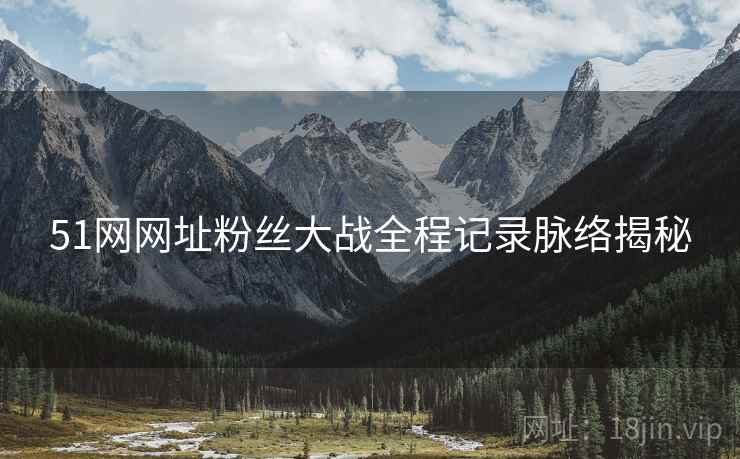 51网网址粉丝大战全程记录脉络揭秘
