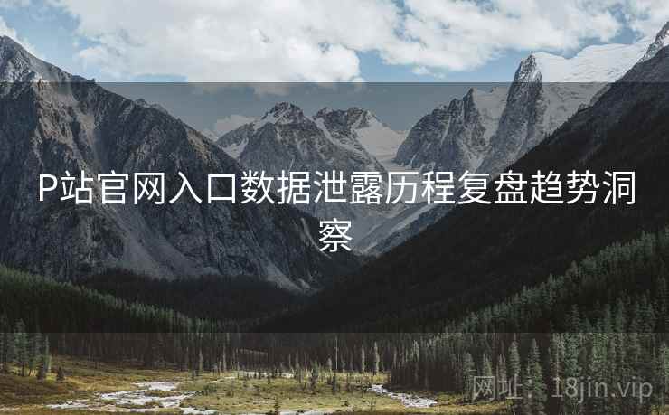 P站官网入口数据泄露历程复盘趋势洞察