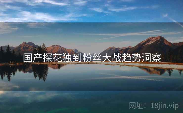 国产探花独到粉丝大战趋势洞察