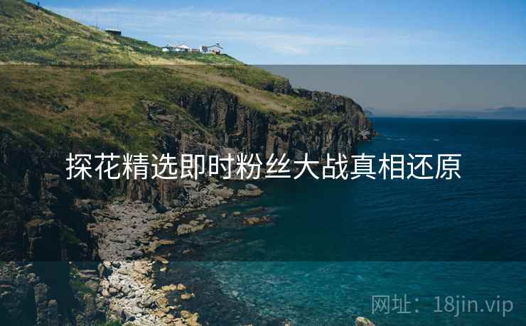 探花精选即时粉丝大战真相还原